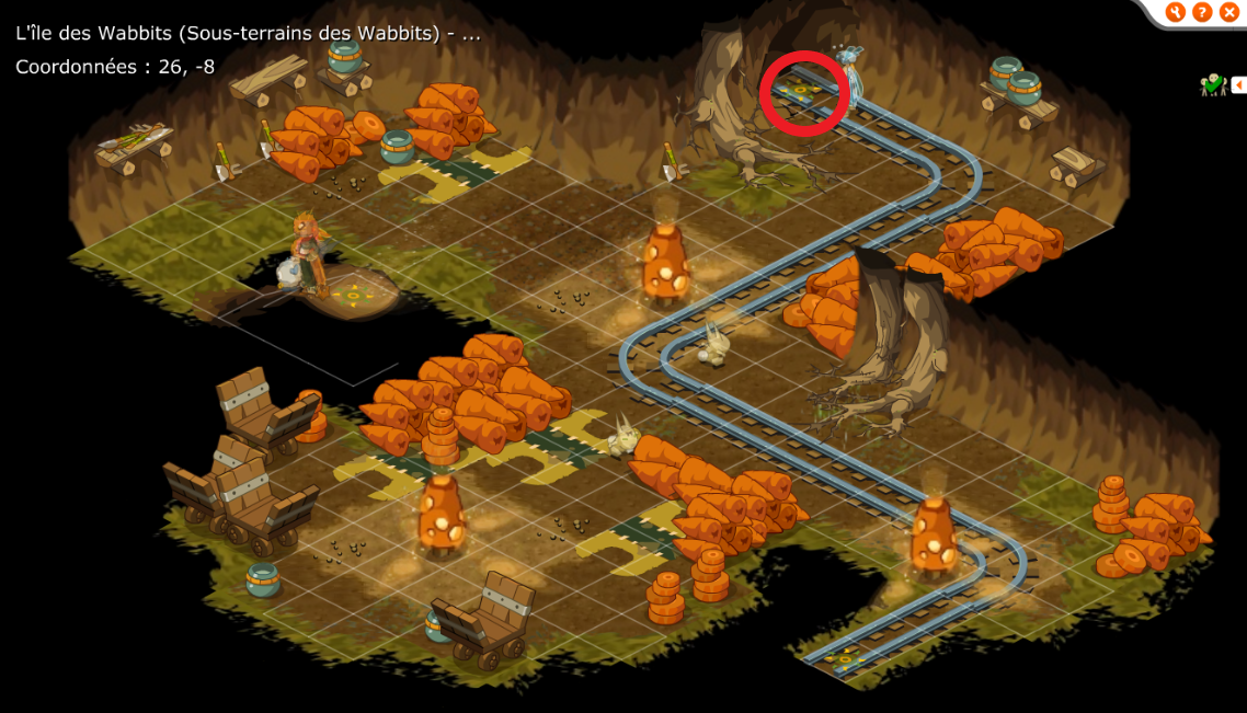 Dofus Retro Donjon Wabbit, comment y accéder, quel est le chemin pour la Cawotte ? Breakflip